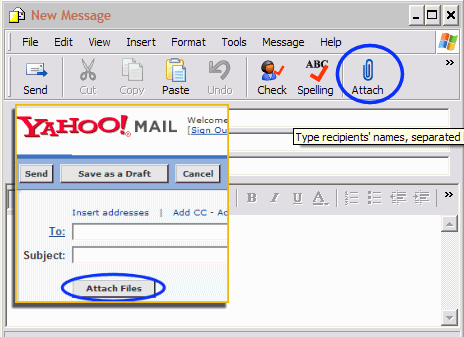 Outlook Express and Yahoo GUI